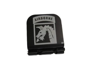 18th Airborne Shoulder Patch Laser Etched Aluminum Hat Clip Brim-it - Picture 1 of 9