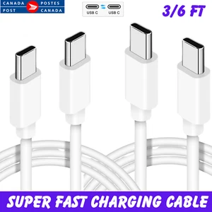 USB C To USB C Fast Charger Cable Type C Charging & Data Sync For iPhone 15 Pro - Picture 1 of 10
