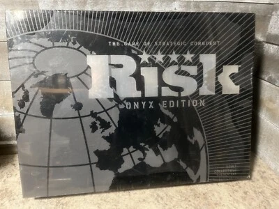 Risk Onyx Edition Strategy Board Game, Parker Brothers, Factory Sealed Complete - Image 1 of 2