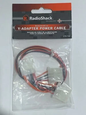 Radio Shack Disk Diskette Drive Y-Adapter Power Cable 278-0766 278-766 2780766 - Image 1 of 4