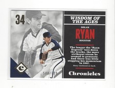 2017 Panini Chronicles Gold #56 Nolan Ryan Astros /999 