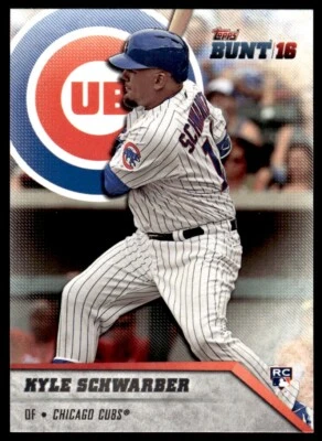2016 Topps Bunt Kyle Schwarber -RC- Rookie Chicago Cubs #91 - Image 1 of 2