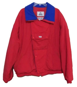 VTG. MEN'S ALPINE DESIGNS GOOSE DOWN FILLED JACKET RED XL VGUC - Picture 1 of 10