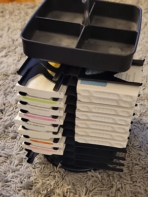 🔥🔥Stampin' Up Storage Carousel 48 Slots Ink Pad Caddy Tray Organizer w/28 PADS - Image 1 of 4