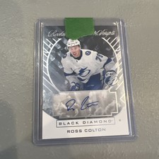 2021-22 Upper Deck Black Diamond Rookie Sparkling Scripts Ross Colton Auto SC-RC