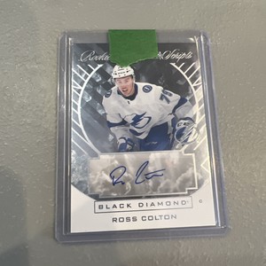 2021-22 Upper Deck Black Diamond Rookie Sparkling Scripts Ross Colton Auto SC-RC