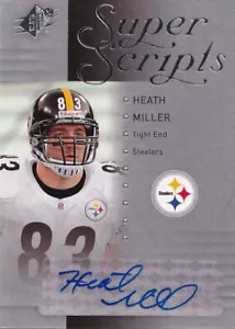 2009 SPx Super Scripts Autographs #SHM Heath Miller - Picture 1 of 2