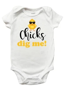 Chicks Dig Me Ostershirt, Jungen Ostershirt, Chicks Dig Me Jungen Ostershirt - Bild 1 von 16