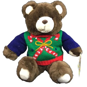 Commonwealth Hug-A-Plüsch Weihnachtspullover Teddybär 15 Zoll Plüschtier Stofftier - Bild 1 von 11