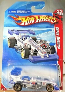 2010 Hot Wheels #170 Race World-Speedway 2/4 SUPER MODIFIED White w/Gold Lace Sp - Bild 1 von 5