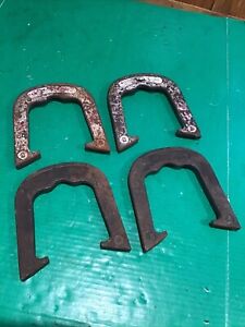 Set of 4 Vintage Unknown Spin-On Pitching Horseshoes 2.5lb stackable