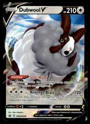 Pokemon TCG SWSH: Sword & Shield Promo Cards #SWSH049 Dubwool V NM - Image 1 of 2