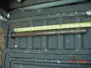 Lot of 5 1" x 17" 307 Steel Hex Head Bolts 6" Thread - Picture 1 of 3