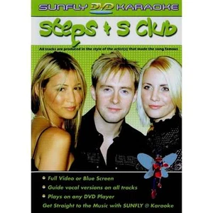 Sunfly Karaoke DVD Steps S Club - Full Video Blue Options All Region Any Player - Picture 1 of 1