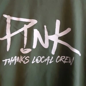 Authentic Pink Concert Staff Tee sz XL Beautiful Trauma Tour 2018 UNISEX - Picture 1 of 4