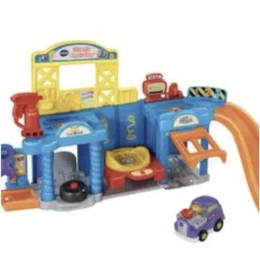 Vtech Go Go Smart Ruedas Elevación y Reparación Taller Juguete Auto Reparación Taller Juego  Foto 1 de 4