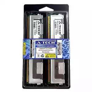 8GB KIT 2 x 4GB HP Compaq ProLiant BL20p G4 BL460c BL460c G4 Blade Ram Memory - Picture 1 of 1