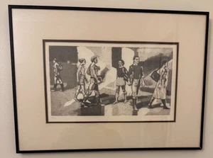 Isabel Bishop /Students outdoors signed original etching and aquatint, - Picture 1 of 2