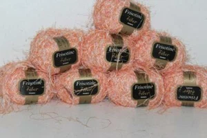 Lote 8ct Frisotine de Tiber 100% Poliamida 50g 105yds 534 Naranja Francia - Imagen 1 de 2