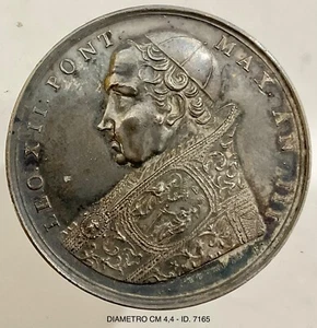 PAPA LEONE XII° PONTEFICE MAX A.III° 1825 MEDAGLIA ANNUALE ARGENTO VATICANO - Foto 1 di 6