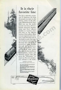 1923 Milwaukee St Paul Railroad George Haynes Anuncio impreso Más de 100 años (3430) - Imagen 1 de 1