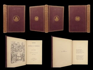 1869 Alice in Wonderland 1st ed FIRST EDITION Lewis Carroll Tenniel Art RARE - Picture 1 of 24