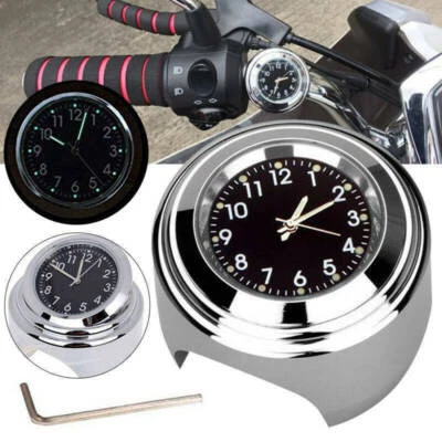7/8 '' Motorraduhr Uhr Uhren Clock für Motorrad Lenkeruhr Fahrrad Wasserdicht DE - Bild 1 von 4