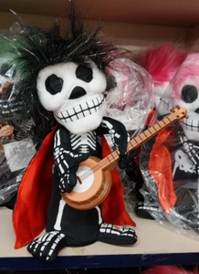 SCHELETRO BALLERINO CON SUONI MOVIMENTO E SENSORE, ALTEZZA 28cm PILE NON INCLUSE - Foto 1 di 12