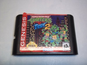 Streets Of Rage 2: Teenage Mutant Ninja Turtles Edition 16 Bit Sega Genesis 