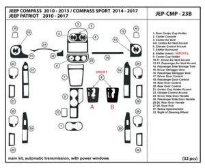 Kit de ajuste de tablero de fibra de carbono para Jeep Compass 2010-2013/Patriot 2010-2017 - Imagen 1 de 1