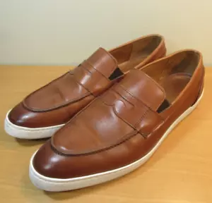 Allen Edmonds RANDOLPH Chili Leather Penny Loafers White Soles 5380 Men's 10 D - Picture 1 of 21