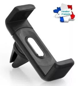 Soporte Rejilla Aire Coche Universel Negro para IPHONE Samsung GPS Navegador - Imagen 1 de 12