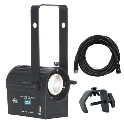 American DJ Encore Profile Mini WW Warm White Ellipsoidal Spot Light+Cable+Clamp - Image 1 of 4