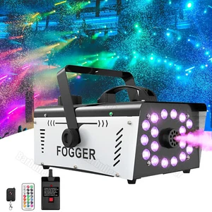 2500W Nebelmaschine DJ Party Smoke Maschine Fogger Nebelfluid RGB LED Halloween - Bild 1 von 12