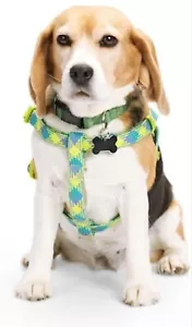 Petco YOULY Yellow/Blue Reflective Dog Harness, Medium - Picture 1 of 8