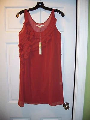 Vestido LC Lauren Conrad Para Mujer Talla 4 Verano Cóctel Volantes Sin Mangas Nuevo con Etiquetas Foto 1 de 2