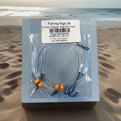 20 High-Quality 2 Hook Sea Fishing Rigs - Pre-Tied, Ready for the Catch - Image 1 of 3