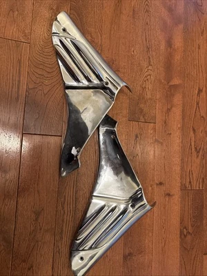 Rechromed 1956 mercury Monterey Dashboard Trim Panel  BV-7604334-AW hard top Vtg - Image 1 of 4