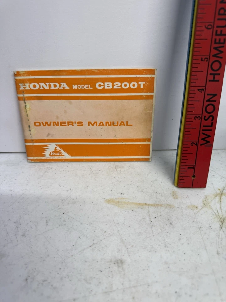 Honda CB200T 1974 manual del propietario Foto 1 de 1