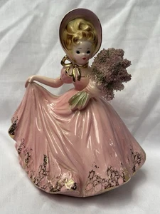 Seltene Josef Originals FLIEDER mit "Spaghetti" Fliederstrauß BLUMENMÄDCHEN Serie - Bild 1 von 6