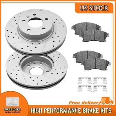 Передние и задние перфорированные тормозные диски для Cadillac ATS 2013 2014 2015 2017 2018 годов выпуска - Изображение 1 из 4