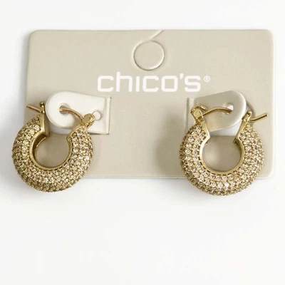 Nuevos Pendientes de Aro Huggie 19mm Chicos Circonita cúbica Regalo Retro Mujeres Fiesta Vacaciones Joyería Foto 1 de 4