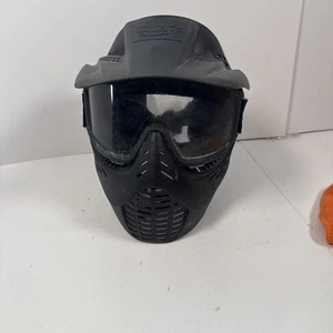 Máscara de paintball JT 3B con visera y gafas lente transparente - negra - dañada usada - Imagen 1 de 9