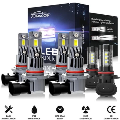 Faros antiniebla LED altos+bajos para GMC Canyon 2004 2005 2006 2007-2012 Foto 1 de 4