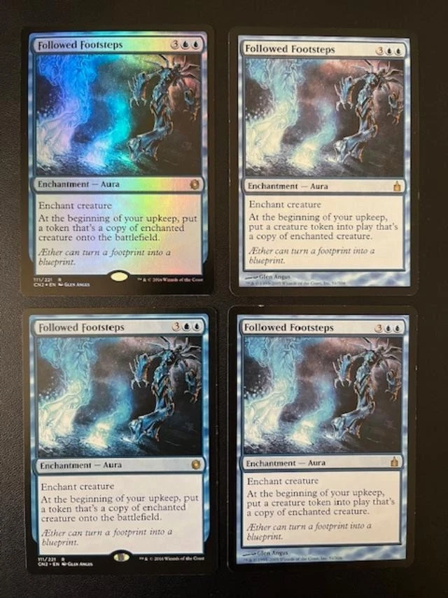 MTG - Followed Footsteps x4 (One is FOIL) - Image 1 of 1