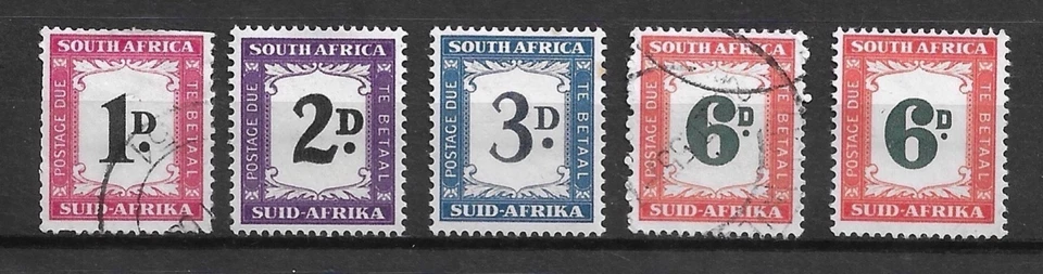 Cuotas de franqueo de Sudáfrica montadas como nuevas/usadas. Gato alto Foto 1 de 1