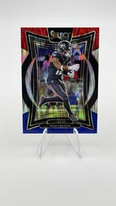 2024 Panini Select - Concourse Nico Collins #86 Red & Blue Prizm Shock - Bild 1 von 2