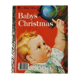 Vintage Little Golden Book BABY'S CHRISTMAS Esther Eloise Wilken HARDCOVER Youth - Foto 1 di 24