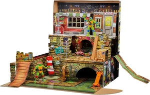 Teenage Mutant Ninja Turtles Sewer Lair Pop Up Playset Action On The Go New Toy - Picture 1 of 10