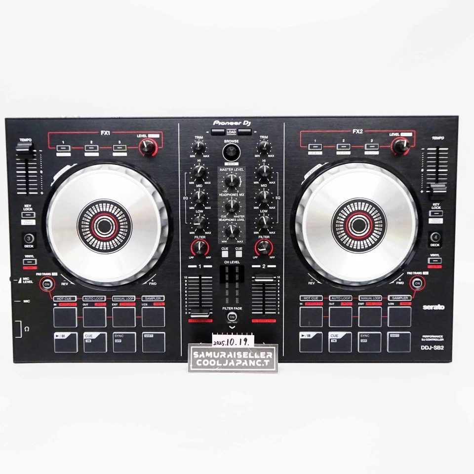 Pioneer DJ DDJ-SB2 Black DJ Controller 2-Channel Serato DJ Pro DDJSB2 Japan Used - Image 1 of 4